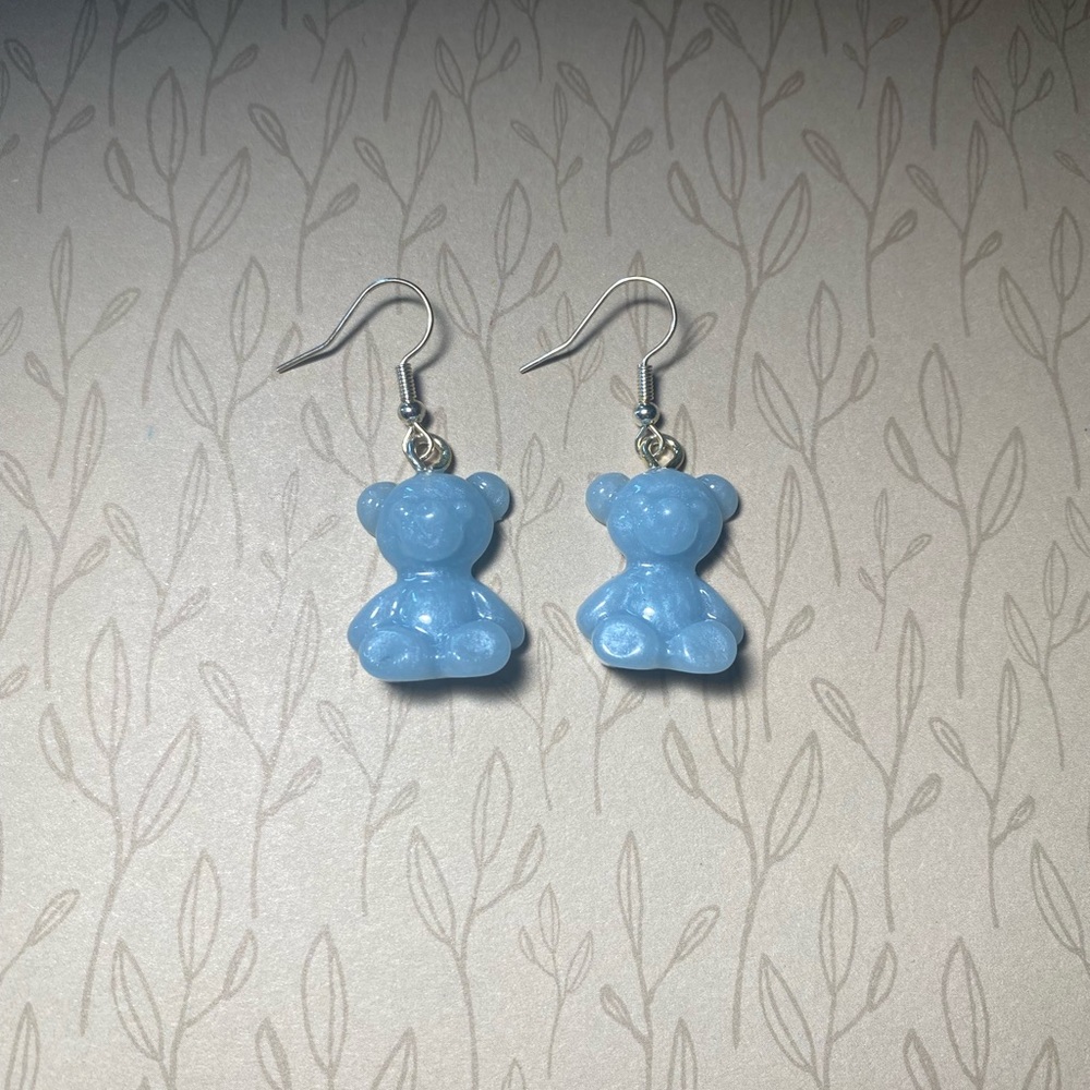 Blue Opal Bear Earrings!